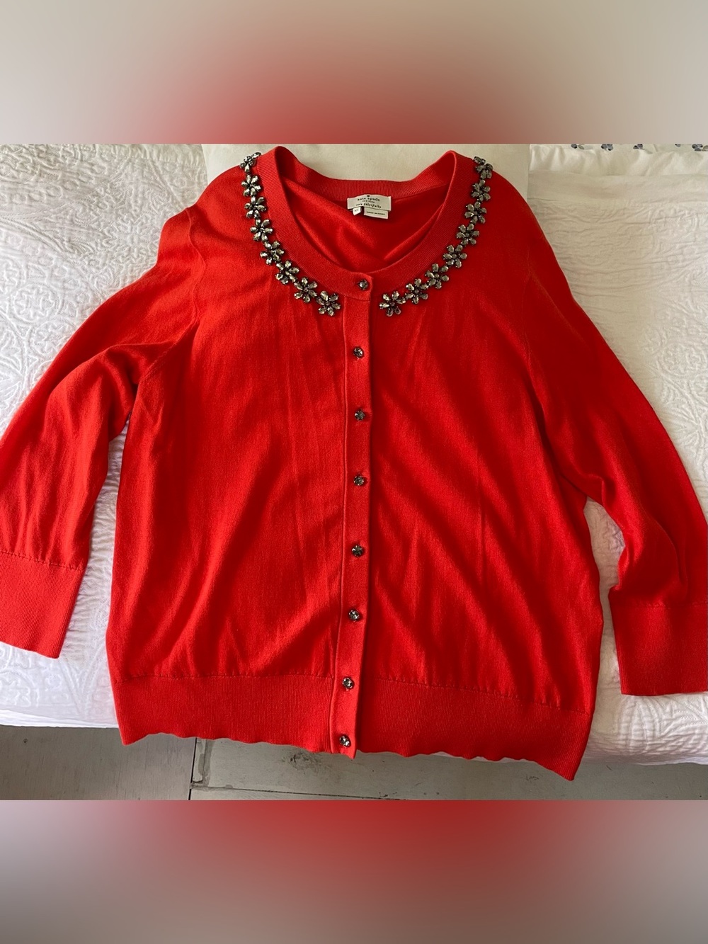 Kate Spade Embellished Cardigan Sweater